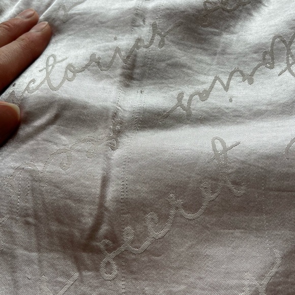 Victoria’s Secret Pink Satin Lounge Pants M Y2K Logo PJ Wide Leg Cozycore Hygge - Picture 11 of 14